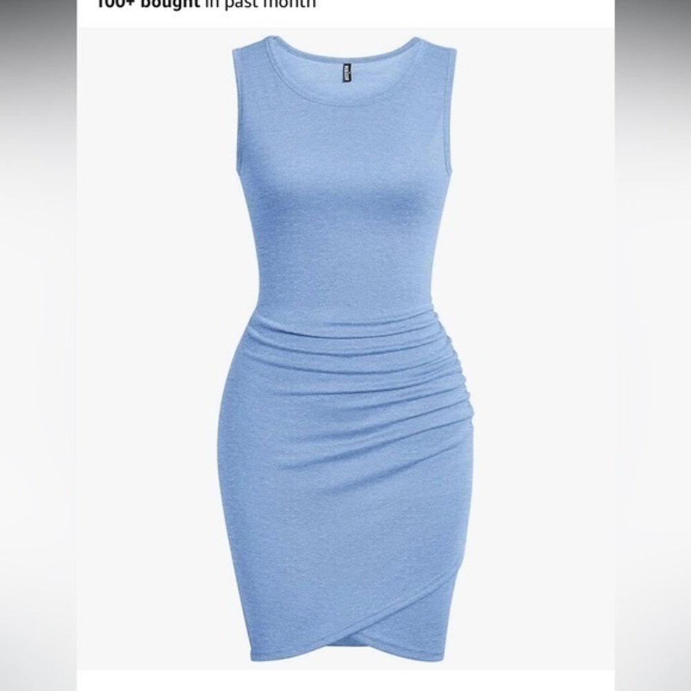 NWT AMAZON BTFMB Blue Sleeveless Dress